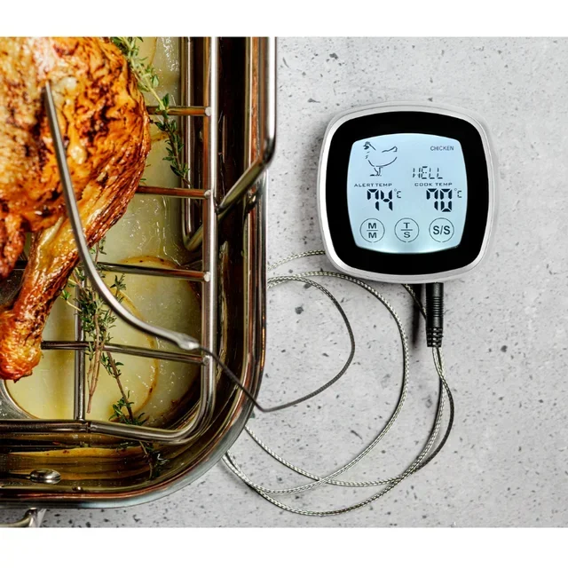 Digital Cooking Thermometer with Probe 17 cm - Instant Touch Reading