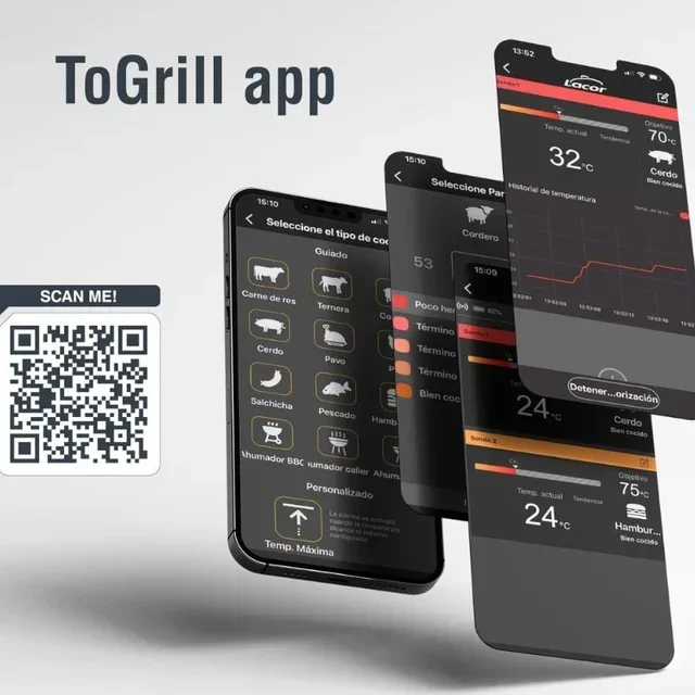 Bluetooth Wireless Probe Smart Thermometer