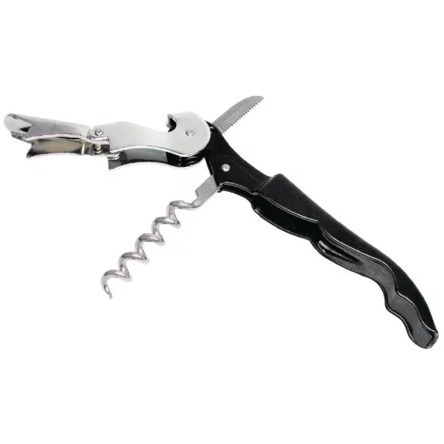 Bimetallic Double Lever Corkscrew for Wine Bottles
