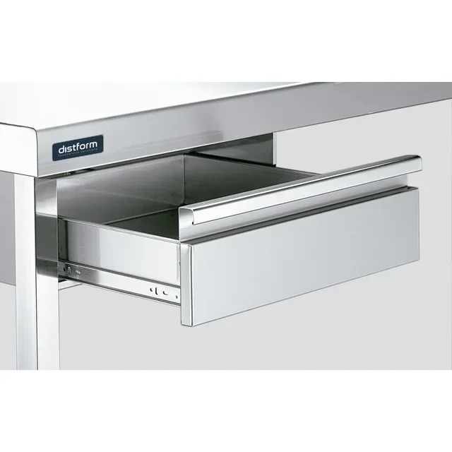 Tiroir coulissant à extension télescopique pour Table Inox 460 x 450 x 150 mm