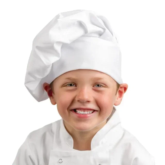 White Kids Chef Hat - Adjustable Size