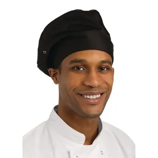 Toque de Cuisine Noire - Bonnet Professionnel pour Chef