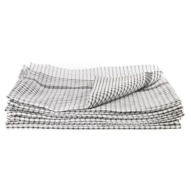 Strofinaccio da Cucina Nero in Policotone - Confezione da 10 Pezzi