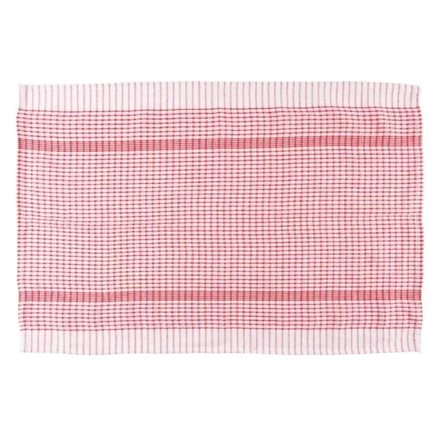 Torchon de Cuisine Rouge Polycoton - Pack 10 Pièces