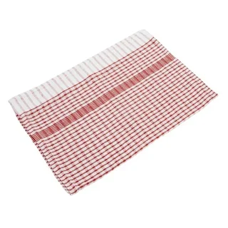 Torchon de Cuisine Rouge Polycoton - Pack 10 Pièces