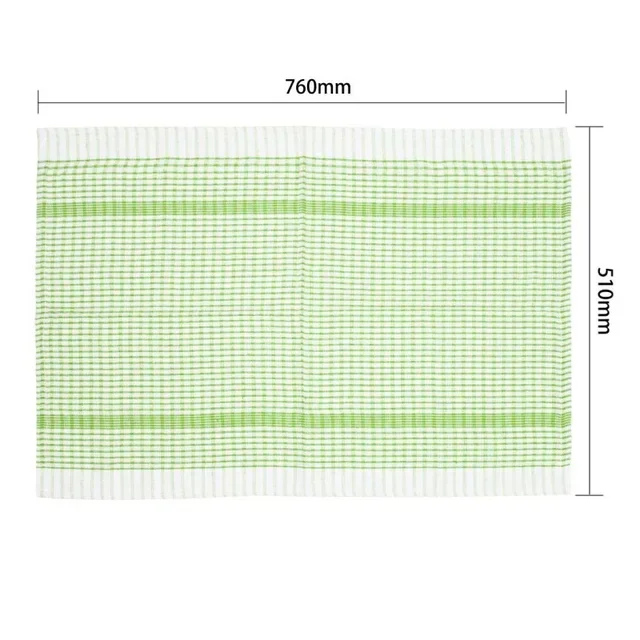 Torchons de Cuisine Vert en Coton - Lot de 10 Pièces