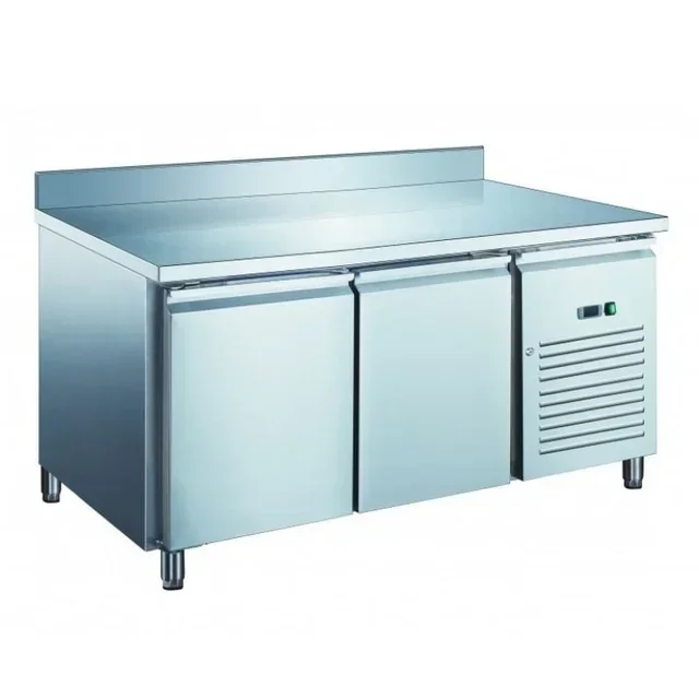 Refrigerated Ventilated Pastry Display Case 2 Doors with Stainless Steel Backsplash