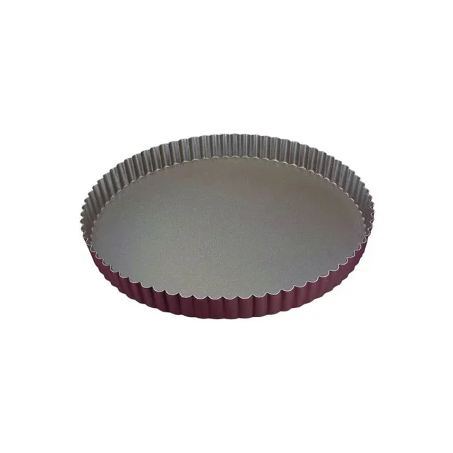 Round Fluted Tart Pan with Non-Stick Coating - Diameter 22 cm