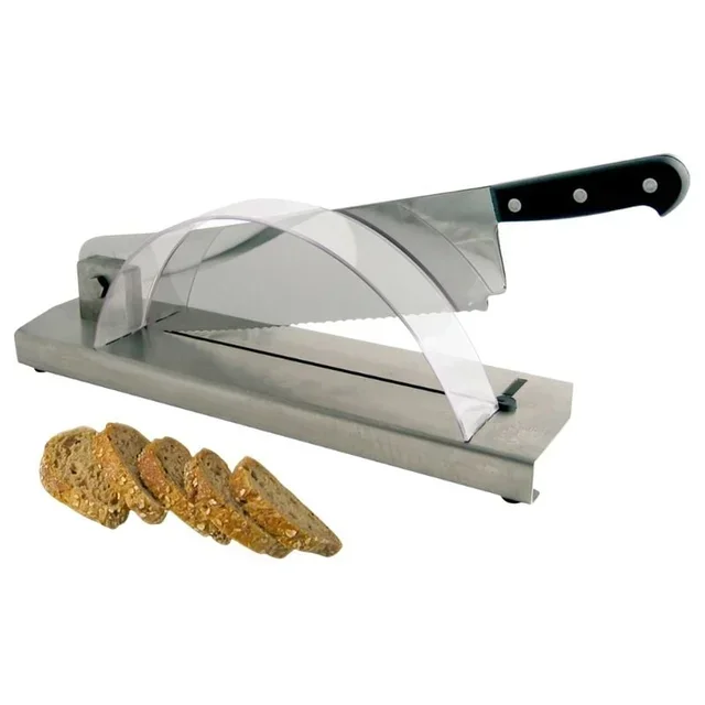 Bread Slicer with Stainless Steel Base - Straight Blade 35 cm