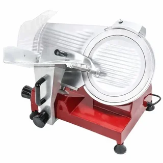 Cortafiambres Profesional de Gravedad 300 mm para Charcutería - Color Rojo