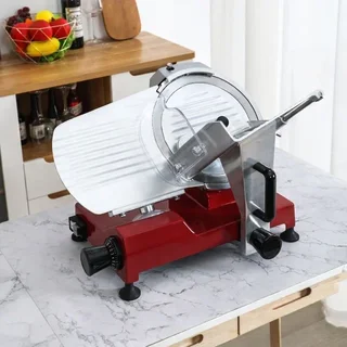 Fatiadora Gravitacional Profissional de Presunto 250mm Vermelha - Recondicionada