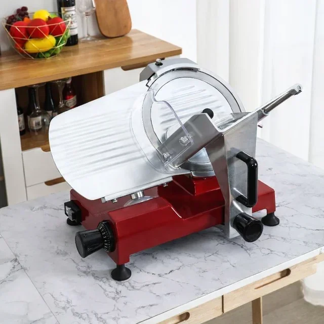 Fatiadora Gravitacional Profissional de Presunto 250mm Vermelha - Recondicionada