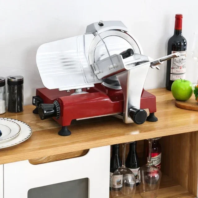 Affettatrice a Gravità Professionale 195 mm Rossa per Prosciutto