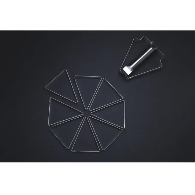 Triangular Tart Mould - 12 x 9.8 cm - Set of 8 Pieces