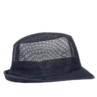 Navy Blue Mesh Trilby - Large Size L