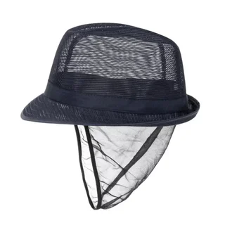 Trilby Hat Navy Blue Mesh - Size M