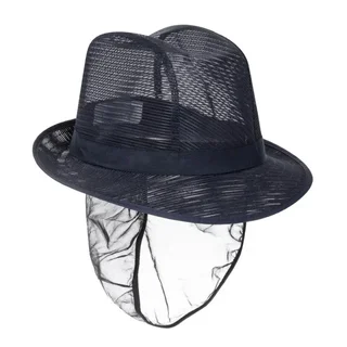 Trilby Hat Navy Blue Mesh - Size M