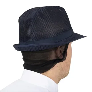 Trilby Hat Navy Blue Mesh - Size M