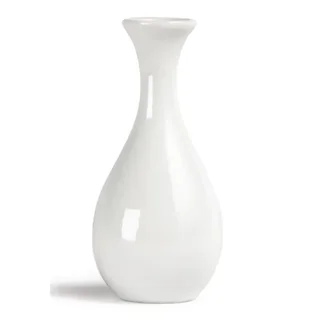 Vase Bouteille Blanc 125 mm - Lot de 12