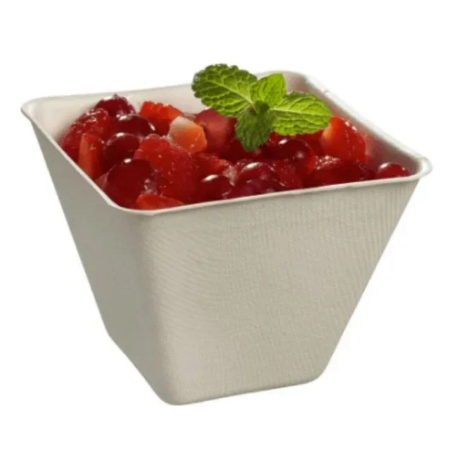 Verrine Émeraude Pulpe de Canne 220 ml - Lot de 100