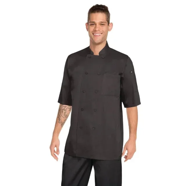 Veste de Chef Mixte Noire Cool Vent Montréal - Taille S