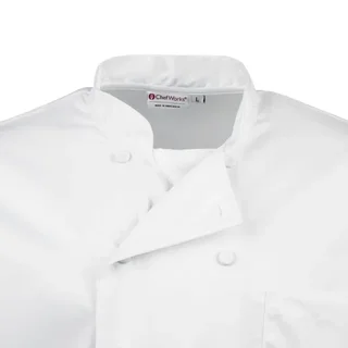 White Chef Jacket Long Sleeves Calgary Unisex - Size L