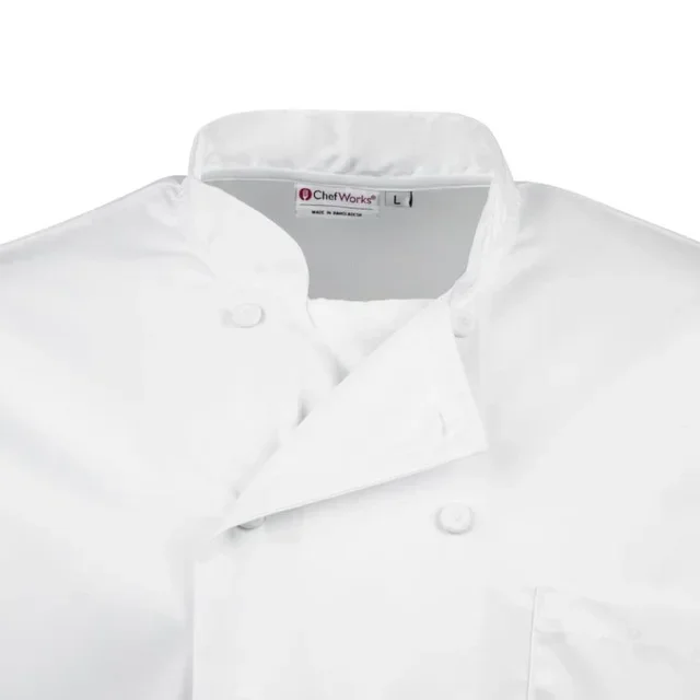 White Chef Jacket Long Sleeves Calgary Unisex - Size L