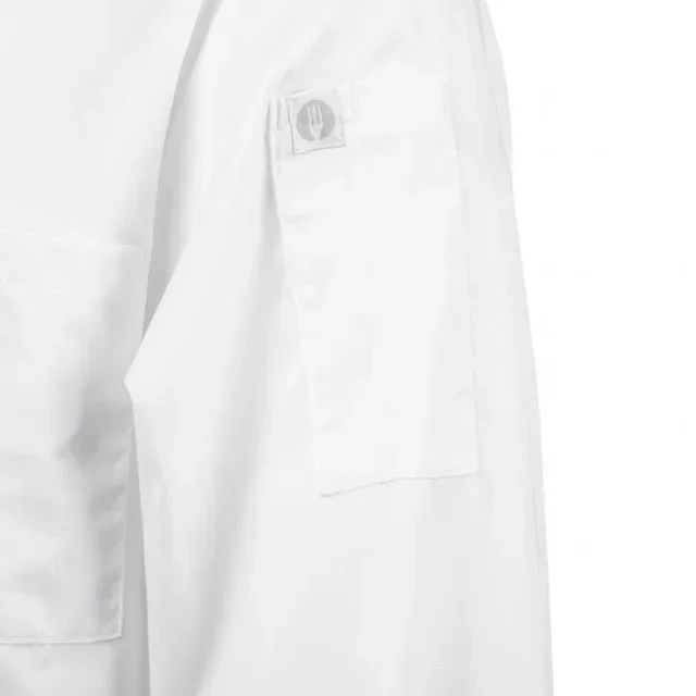 Casaco de Chef Unissexo Branco Manga Comprida Calgary - Tamanho XL