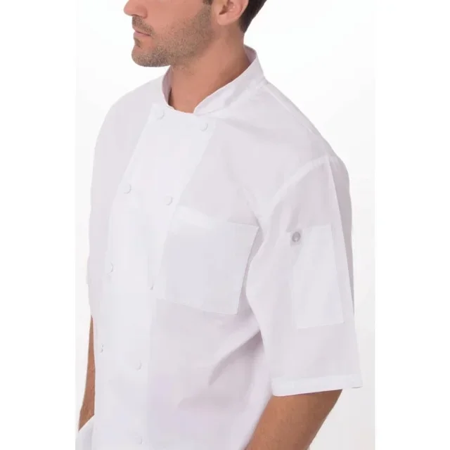 Unisex White Chef Jacket Montreal - Size S