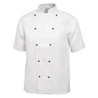 Giacca da Chef Unisex Chicago Maniche Corte Bianca Taglia XS
