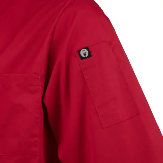 Unisex Red Chef Jacket Size S - Professional Hospitality & Catering Clothing