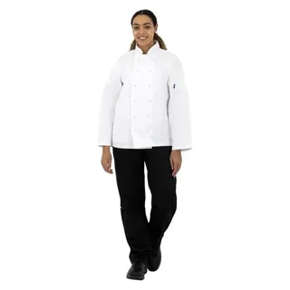 Giacca da Chef Unisex Bianca Maniche Lunghe Vegas - Taglia XL