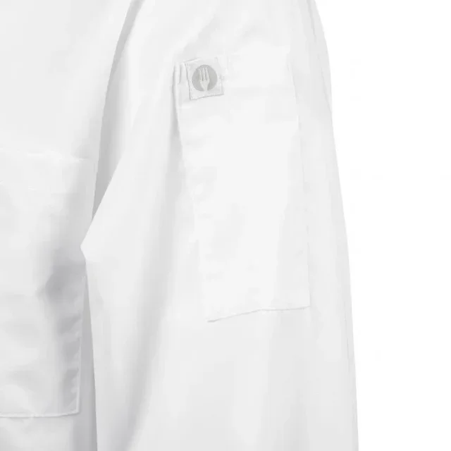 White Unisex Chef Jacket Long Sleeves Calgary - Size XXL