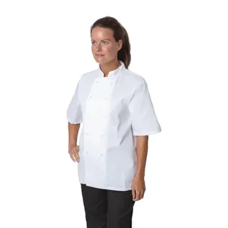 Boston White Chef Jacket Short Sleeves - Size XXL