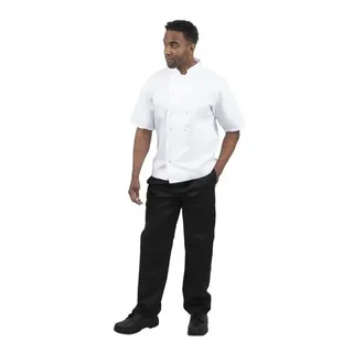 Boston White Chef Jacket Short Sleeves - Size XXL
