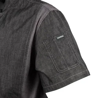 Denim Kitchen Jacket Short Sleeves Urban Delancey Unisex Size S