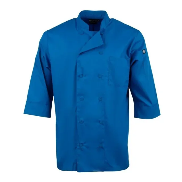 Unisex Blue Chef Jacket Size S