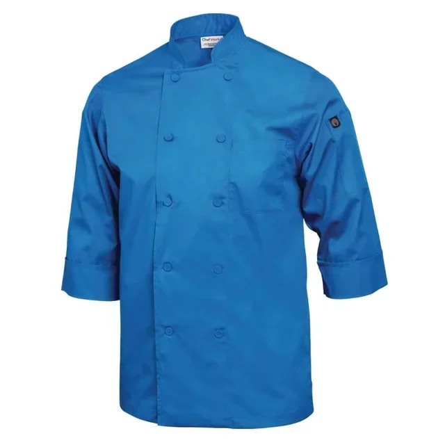 Unisex Navy Blue Chef Jacket - Size M