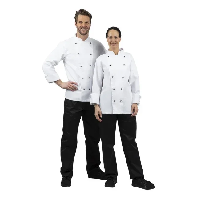 Giacca da Chef Unisex Chicago Maniche Lunghe Bianca XL