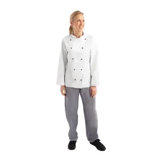 Giacca da Chef Unisex Chicago Maniche Lunghe Bianca XL