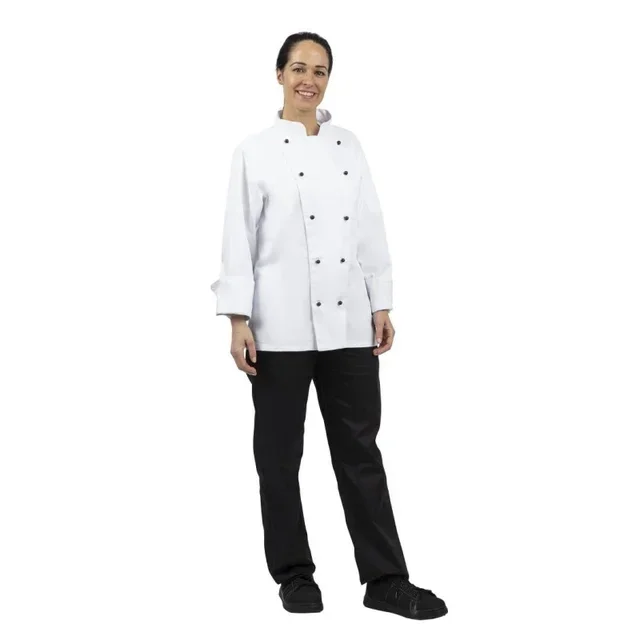 Giacca da Chef Unisex Chicago Maniche Lunghe Bianca XL