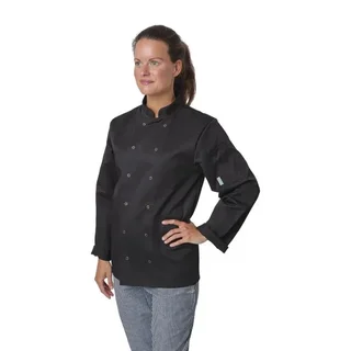 Chef Jacket Unisex Black Long Sleeves Vegas - Plus Size XXL