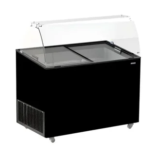 Black Ice Cream Display Freezer - 8 x 5L Tubs