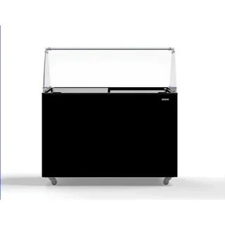 Black Ice Cream Display Freezer - 8 x 5L Tubs