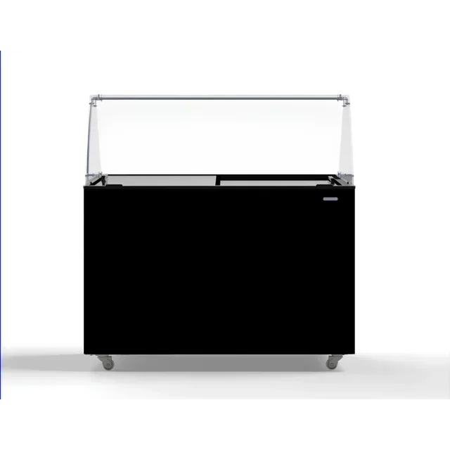 Black Ice Cream Display Freezer - 8 x 5L Tubs