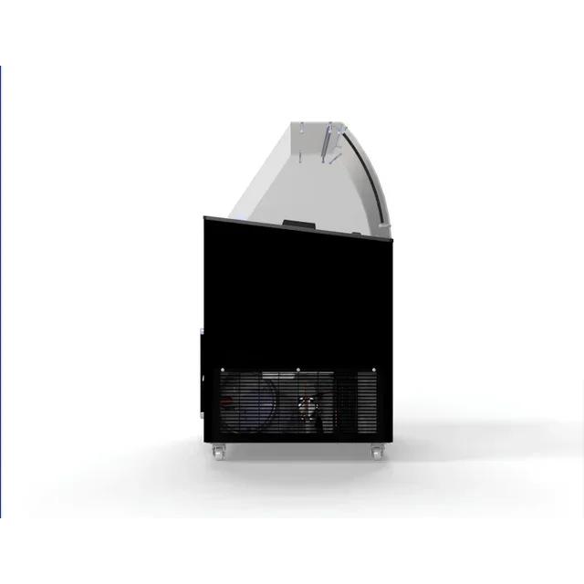 Black Ice Cream Display Freezer - 8 x 5L Tubs