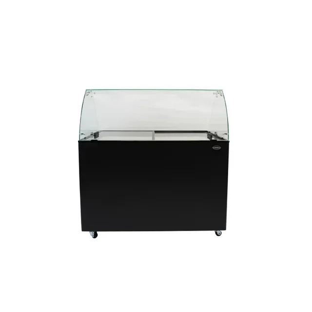 Black Ice Cream Display Freezer - 8 x 5L Tubs