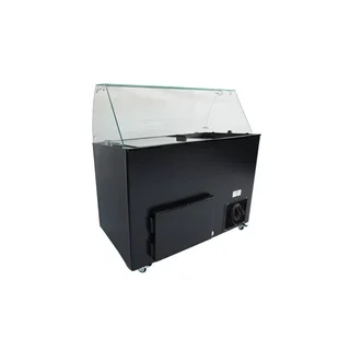 Black Ice Cream Display Freezer - 8 x 5L Tubs