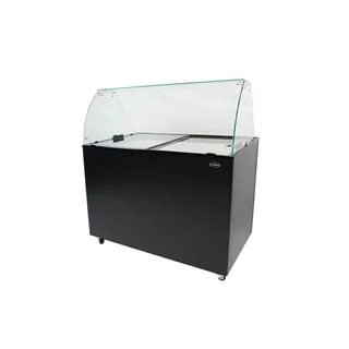 Black Ice Cream Display Freezer - 8 x 5L Tubs