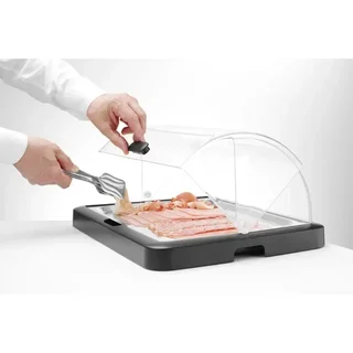 UNIQ Buffet Display Case with Sliding Lid - Modern Storage Furniture